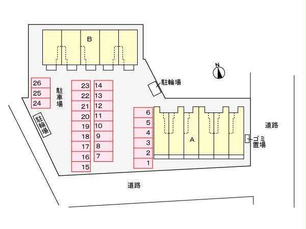 セントポーンズ唐津Ａ 206｜佐賀県唐津市和多田大土井(賃貸アパート1LDK・2階・44.97㎡)の写真 その3