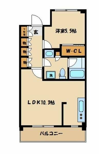 プライムメゾン武蔵野の杜 110｜東京都小平市上水本町５丁目(賃貸マンション1LDK・1階・40.31㎡)の写真 その2