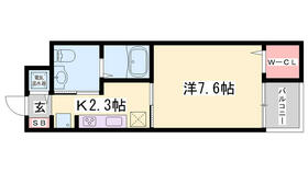 ワイズオブリガート 401 ｜ 兵庫県姫路市飾磨区山崎（賃貸マンション1K・4階・30.31㎡） その2