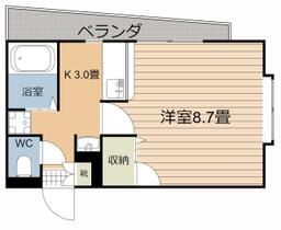 荒田館（１・２階） 0101 ｜ 鹿児島県鹿児島市荒田２丁目（賃貸マンション1K・1階・26.00㎡） その2