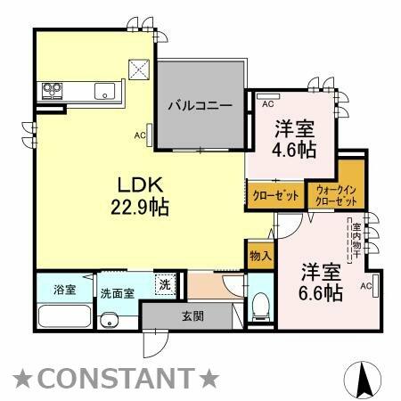 エグレットテラス 103｜徳島県徳島市住吉５丁目(賃貸アパート2LDK・1階・74.90㎡)の写真 その1