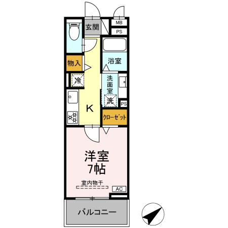 同じ建物の物件間取り写真 - ID:223032500049