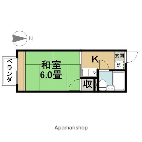 モデラートハイツ 207｜東京都江戸川区西葛西３丁目(賃貸アパート1K・2階・19.61㎡)の写真 その2