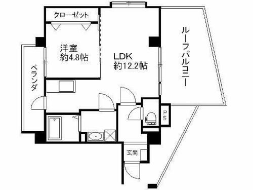 第６元木ビルの間取り