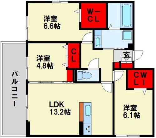 同じ建物の物件間取り写真 - ID:240027062939