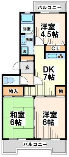 同じ建物の物件間取り写真 - ID:213101758857