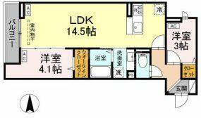 レクシア西保木間 301｜東京都足立区西保木間１丁目(賃貸アパート2LDK・3階・49.03㎡)の写真 その2