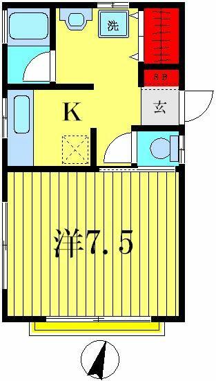 ハイム第三金町｜東京都葛飾区東金町２丁目(賃貸アパート1K・2階・24.79㎡)の写真 その2