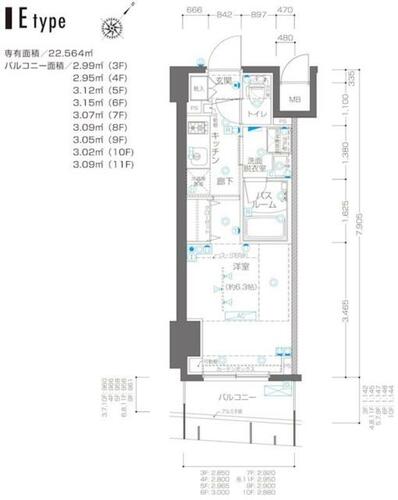 同じ建物の物件間取り写真 - ID:214055475921