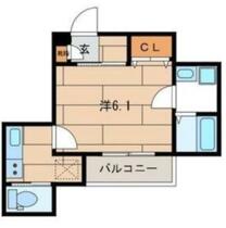 東京都品川区旗の台５丁目（賃貸マンション1K・2階・25.05㎡） その1