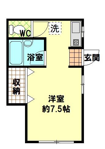 東京都練馬区北町２丁目(賃貸アパート1R・1階・21.40㎡)の写真 その1