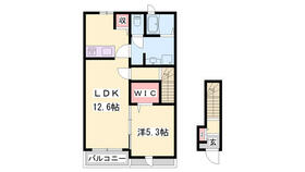 シーズンテラス太子 202 ｜ 兵庫県揖保郡太子町東南（賃貸アパート1LDK・2階・46.54㎡） その2