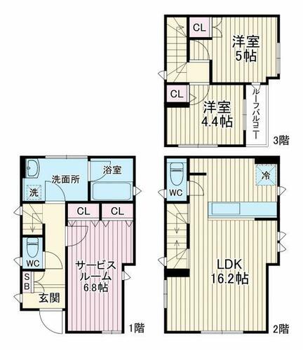 同じ建物の物件間取り写真 - ID:212042639990