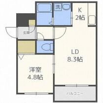 北海道札幌市中央区南十一条西１２丁目（賃貸マンション1LDK・4階・34.80㎡） その2