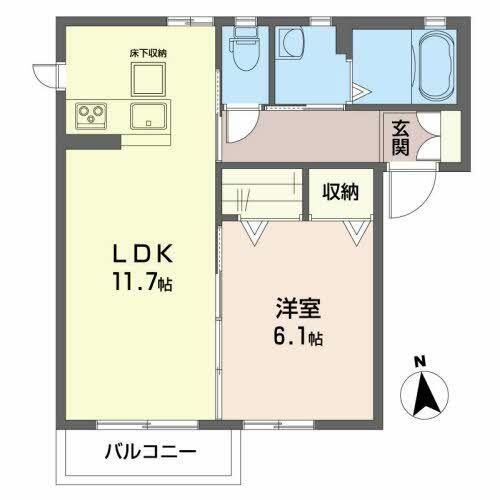 同じ建物の物件間取り写真 - ID:204004059583