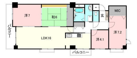 ロイヤルメゾン岩崎町 501｜愛媛県松山市岩崎町２丁目(賃貸マンション4LDK・5階・100.50㎡)の写真 その2