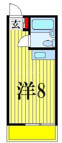 ケントピア西船 204｜千葉県船橋市西船７丁目(賃貸アパート1R・2階・17.50㎡)の写真 その2