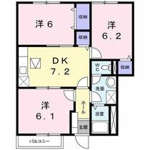 リュエル・ロジュマンＡ 101 ｜ 愛媛県松山市辻町（賃貸アパート3DK・1階・58.58㎡） その2