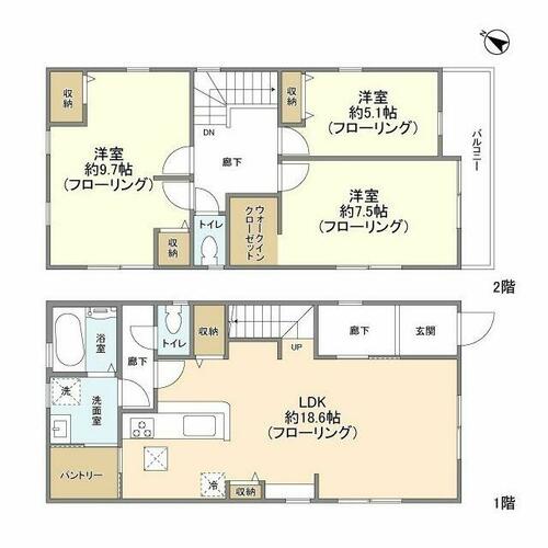 同じ建物の物件間取り写真 - ID:214054100901