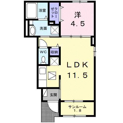 同じ建物の物件間取り写真 - ID:238007259283