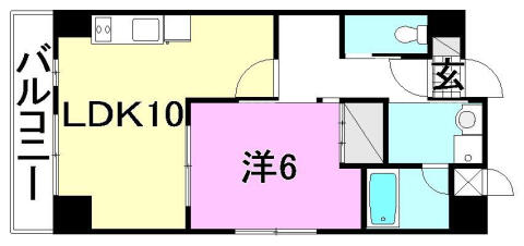 プレジール・ヴェレ 702｜愛媛県松山市三番町３丁目(賃貸マンション1LDK・7階・42.00㎡)の写真 その2