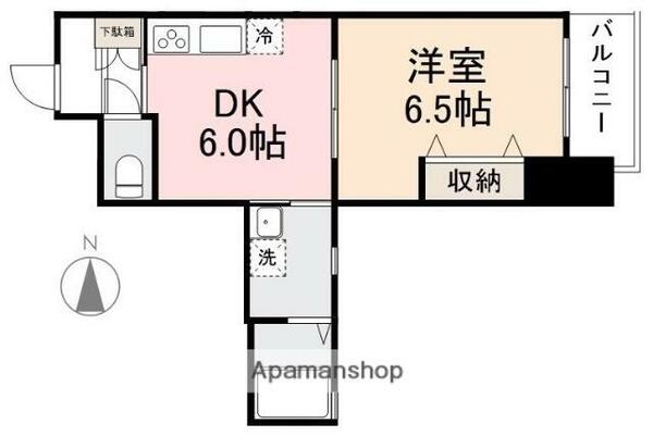 ＸＩＶ常磐館 502｜香川県高松市常磐町１丁目(賃貸マンション1DK・5階・33.97㎡)の写真 その2