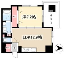 カスタリア伏見 801 ｜ 愛知県名古屋市中区錦１丁目（賃貸マンション1LDK・8階・48.09㎡） その2