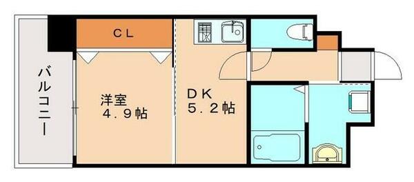 Ｖｏｌｕｍｅ５｜福岡県北九州市小倉北区片野３丁目(賃貸マンション1DK・10階・30.00㎡)の写真 その2