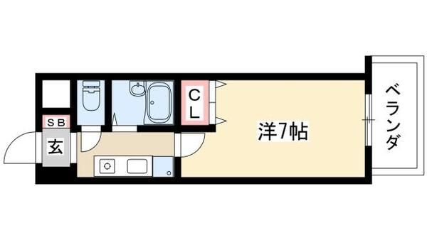 グリーンヒルズ千種 404｜愛知県名古屋市千種区今池南(賃貸マンション1K・4階・20.90㎡)の写真 その2