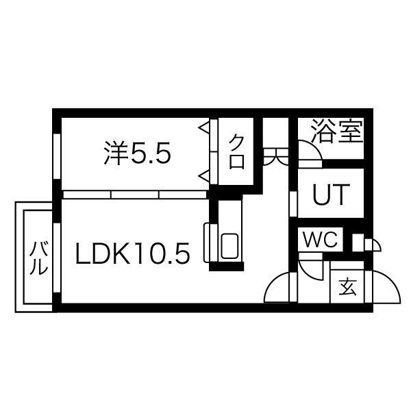 モルティーニ南郷｜北海道札幌市白石区本郷通７丁目北(賃貸マンション1LDK・3階・37.89㎡)の写真 その2