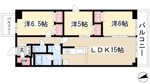 同じ建物の物件間取り写真 - ID:223032390584