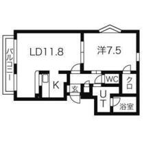 セブレ北２７条 102 ｜ 北海道札幌市北区北二十七条西９丁目（賃貸マンション1LDK・1階・48.70㎡） その2