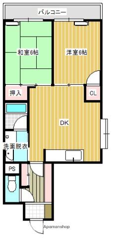 サウンドピア宇和Ⅲ 710｜愛媛県西予市宇和町下松葉(賃貸マンション2DK・7階・51.80㎡)の写真 その2
