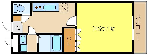 兵庫県姫路市御国野町御着(賃貸アパート1K・2階・30.96㎡)の写真 その2
