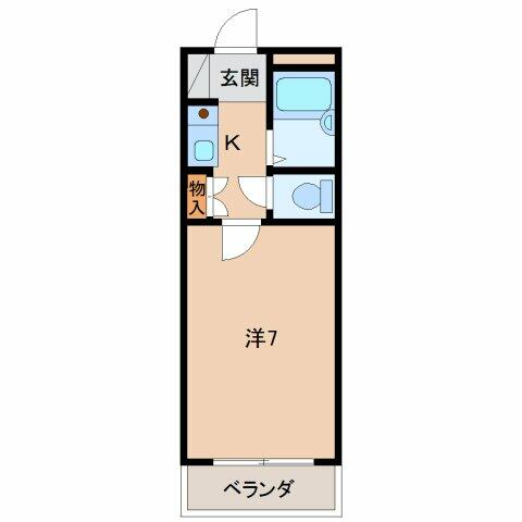 エイトマンション｜和歌山県和歌山市中之島(賃貸マンション1K・3階・18.20㎡)の写真 その2