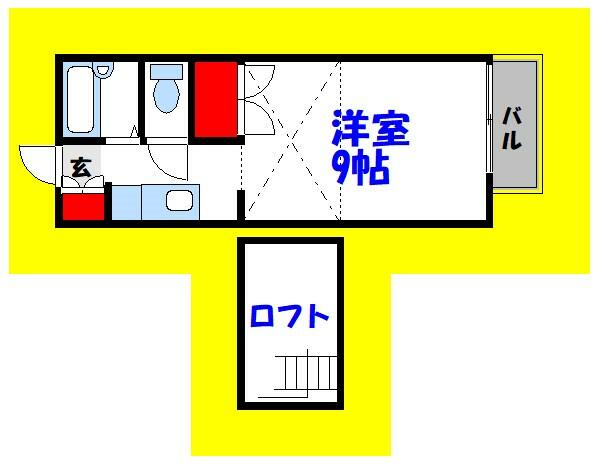 東京都江戸川区東葛西５丁目(賃貸アパート1K・2階・25.00㎡)の写真 その2