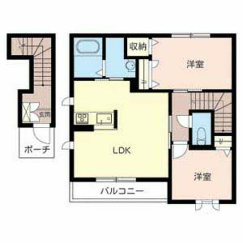 シャーメゾン福田0201の間取り