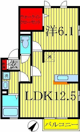 セラン 102｜千葉県流山市おおたかの森北２丁目(賃貸アパート1LDK・1階・44.18㎡)の写真 その2