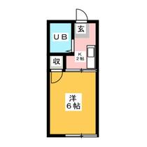 第１富士見荘  ｜ 神奈川県藤沢市亀井野（賃貸アパート1K・2階・18.00㎡） その2