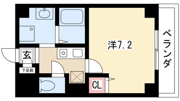 Ｋ’ｓ　ＨＯＵＳＥ玉ノ井 903｜愛知県名古屋市熱田区玉の井町(賃貸マンション1K・9階・24.94㎡)の写真 その2