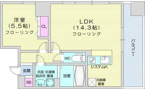 同じ建物の物件間取り写真 - ID:201022080503