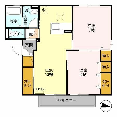 同じ建物の物件間取り写真 - ID:211046008237