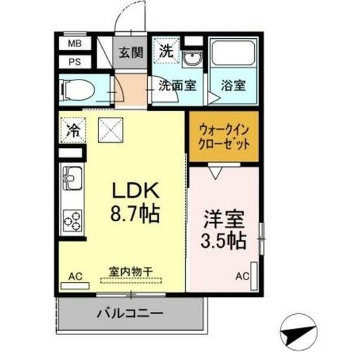 同じ建物の物件間取り写真 - ID:223031839774