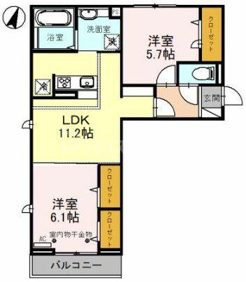 同じ建物の物件間取り写真 - ID:211047090391