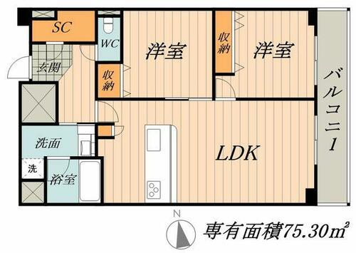 同じ建物の物件間取り写真 - ID:223031796460