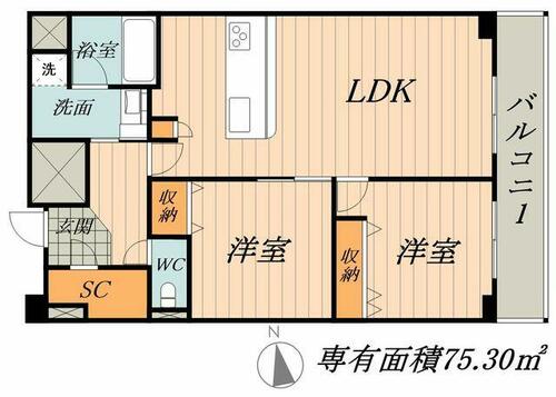 同じ建物の物件間取り写真 - ID:223031796463