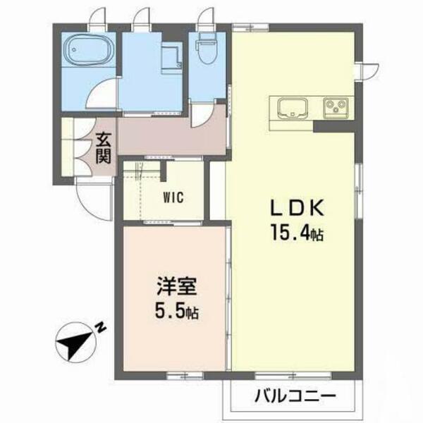 ヴィータ森合町 201｜福島県福島市森合町(賃貸アパート1LDK・2階・50.04㎡)の写真 その2