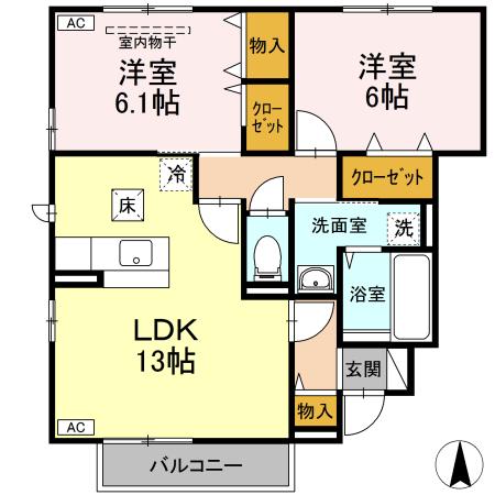 同じ建物の物件間取り写真 - ID:238007263593