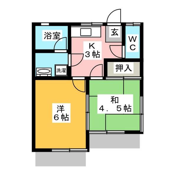 イーストコート 101｜東京都八王子市東浅川町(賃貸アパート2K・1階・30.78㎡)の写真 その2