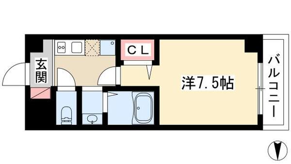 雪見ハイツ 303｜愛知県名古屋市昭和区雪見町１丁目(賃貸マンション1K・3階・24.90㎡)の写真 その2